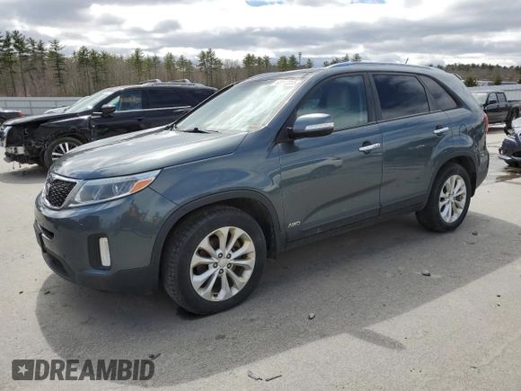 2014 Kia Sorento EX with VIN 5XYKUDA7XEG497463, listed as a Copart auction lot 53112355 with 135,217 mi miles and Clean Title. Bid and sale history available at DreamBid. Image 1.