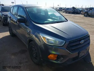 2017 Ford Escape S with VIN 1FMCU0F7XHUA93552, listed as a IAAI auction lot 41456973 with 214,856 mi miles. Bid and sale history available at carsss.com. Image 1.