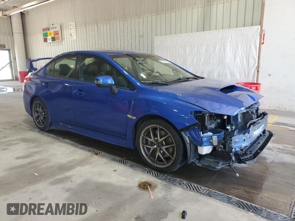 2016 Subaru WRX STI Limited with VIN JF1VA2Y68G9827165, listed as a Copart auction lot 61357975 with 118,565 mi miles and Salvage title. Bid and sale history available at DreamBid. Image 4.