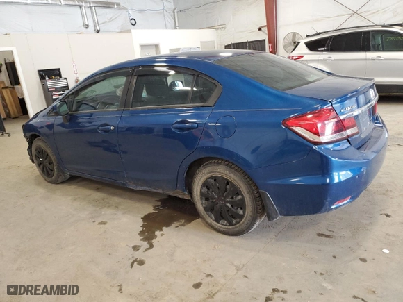 2013 Honda Civic Sdn LX with VIN 2HGFB2F53DH539959, listed as a Copart auction lot 54002965 with 161,935 mi miles and Clean Title. Bid and sale history available at carsss.com. Image 2.