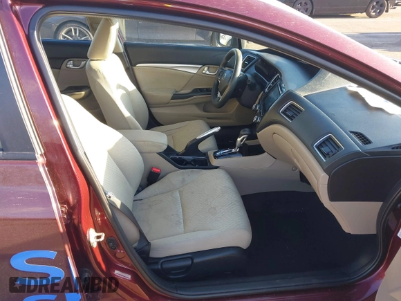 2014 Honda Civic EX with VIN 19XFB2F80EE270941, listed as a IAAI auction lot 41585542 with 104,446 mi miles. Bid and sale history available at carsss.com. Image 5.