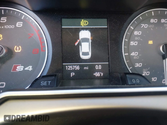 2013 Audi S4 Premium Plus with VIN WAUBGAFL3DA255394, listed as a IAAI auction lot 41965354 with 125,756 mi miles and . Bid and sale history available at DreamBid. Image 7.
