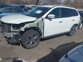 2018 Nissan Pathfinder SV with VIN 5N1DR2MM7JC635096, listed as a IAAI auction lot 41744307 with 76,030 mi miles. Bid and sale history available at carsss.com. Image 2.