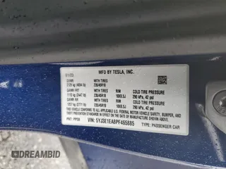 2023 Tesla Model 3 с VIN 5YJ3E1EA8PF465885, выставлен на аукционе Copart как лот 48393865 с пробегом 40 558 миль миль и Списание • Salvage title. История ставок и продаж доступна на DreamBid. Изображение 16.