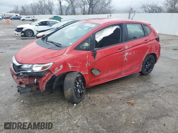 2018 Honda Fit Sport with VIN 3HGGK5H60JM732286, listed as a Copart auction lot 42337465 with 55,952 mi miles and Salvage Title. Bid and sale history available at carsss.com. Image 1.