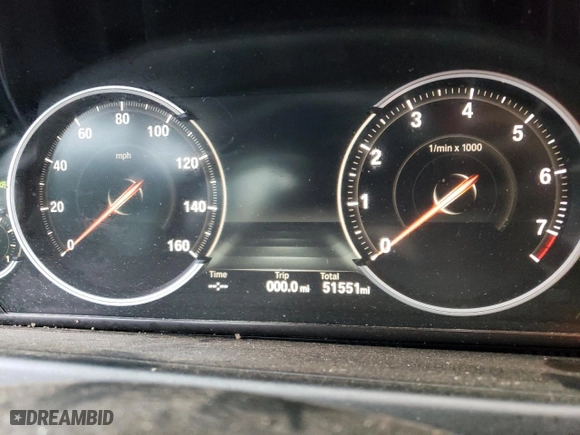 2015 BMW 6 Series 650i with VIN WBA6B2C57FGB99619, listed as a Copart auction lot 83660614 with 51,551 mi miles and Salvage Title. Bid and sale history available at carsss.com. Image 9.