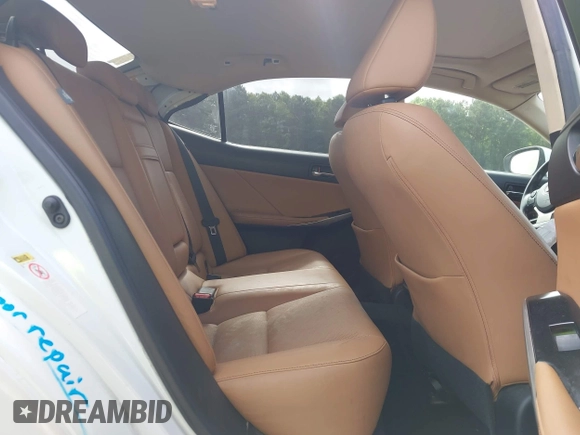 2014 Lexus IS 350 with VIN JTHBE1D26E5001237, listed as a IAAI auction lot 42710851 with 138,242 mi miles and . Bid and sale history available at DreamBid. Image 8.