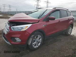 2017 Ford Escape SE with VIN 1FMCU0GD2HUD82347, listed as a Copart auction lot 49889575 with 84,191 mi miles and Salvage Title. Bid and sale history available at carsss.com. Image 1.