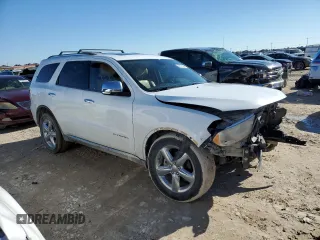2013 Dodge Durango Citadel with VIN 1C4SDHET3DC680432, listed as a Copart auction lot 86819304 with 219,080 mi miles and Salvage Title. Bid and sale history available at carsss.com. Image 4.