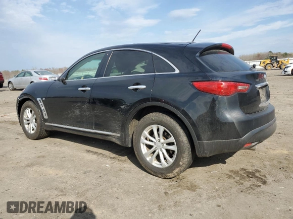 2017 Infiniti QX70 z VIN JN8CS1MU8HM142969, wystawiony jako Copart lot #50949945 z przebiegiem 99 664 mil mil oraz Szkoda całkowita • Salvage title. Historia ofert i sprzedaży dostępna na DreamBid. Obrazek 2.