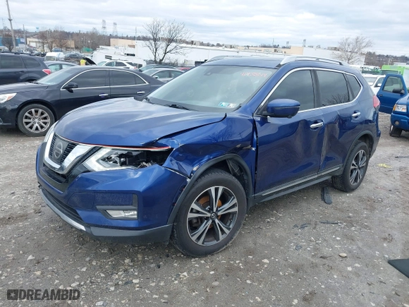 2017 Nissan Rogue SL with VIN 5N1AT2MV0HC742787, listed as a IAAI auction lot 41738314 with 156,574 mi miles. Bid and sale history available at carsss.com. Image 17.