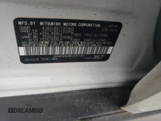 2019 Mitsubishi Outlander Sport SE 2.0 with VIN JA4AP4AU9KU030189, listed as a Copart auction lot 63452854 with 60,481 mi miles and Salvage Title. Bid and sale history available at carsss.com. Image 13.