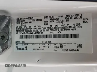 2014 Ford Escape SE with VIN 1FMCU9GX2EUB46825, listed as a Copart auction lot 44631105 with 133,827 mi miles and Salvage Title. Bid and sale history available at carsss.com. Image 14.