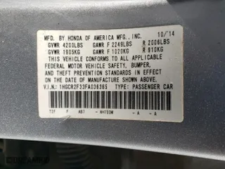 2015 Honda Accord Sedan LX with VIN 1HGCR2F33FA036365, listed as a Copart auction lot 47107925 with 0 mi miles and Salvage Title. Bid and sale history available at carsss.com. Image 15.