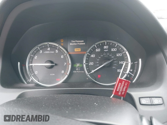 2018 Acura TLX w/Advance Pkg with VIN 19UUB3F70JA006640, listed as a IAAI auction lot 41706149 with 156,763 mi miles. Bid and sale history available at carsss.com. Image 7.