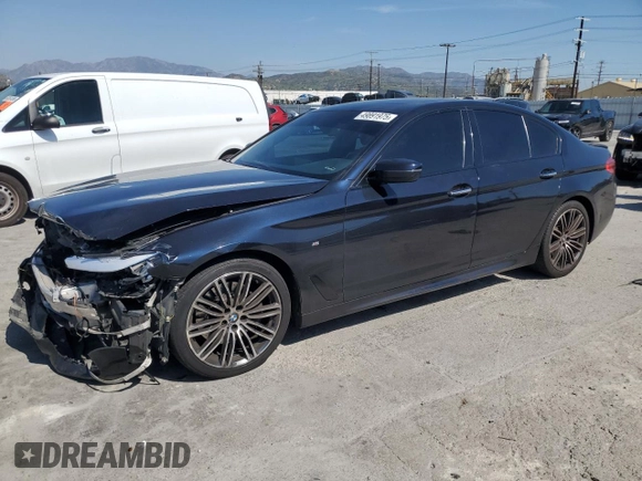 2018 BMW 5 Series 530i with VIN WBAJA5C59JWA35964, listed as a Copart auction lot 49891975 with 111,809 mi miles and Salvage Title. Bid and sale history available at DreamBid. Image 1.