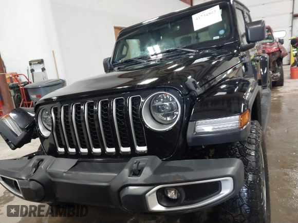 2020 Jeep Gladiator Overland with VIN 1C6HJTFG0LL182931, listed as a IAAI auction lot 41734803 with 75,525 mi miles and . Bid and sale history available at DreamBid. Image 12.