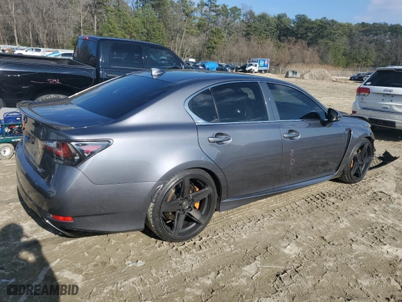 2016 Lexus GS F with VIN JTHBP1BL0GA001573, listed as a Copart auction lot 40607364 with NaN miles. Bid and sale history available at carsss.com. Image 3.