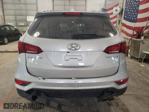 2018 Hyundai Santa Fe Ultimate with VIN 5XYZW4LA5JG528372, listed as a Copart auction lot 43016995 with 95,832 mi miles and Salvage title. Bid and sale history available at DreamBid. Image 6.