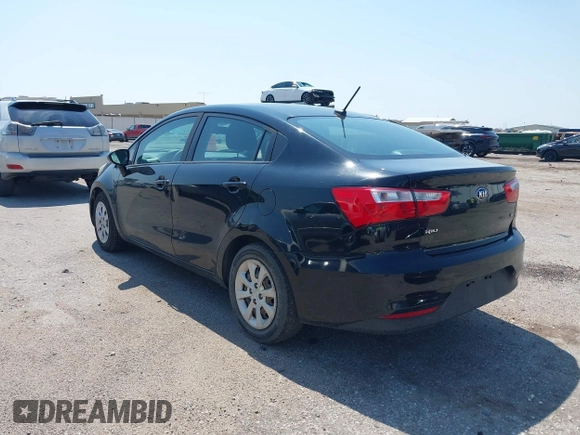 2017 Kia Rio LX with VIN KNADM4A34H6108231, listed as a IAAI auction lot 40194039 with 100,773 mi miles. Bid and sale history available at carsss.com. Image 3.