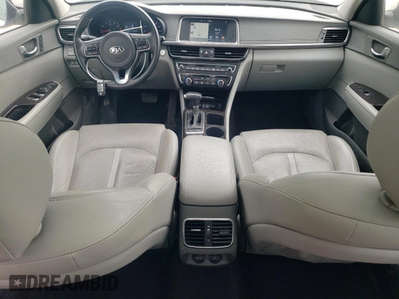 2016 Kia Optima EX z VIN 5XXGU4L3XGG091612, wystawiony jako Copart lot #59929295 z przebiegiem 130 450 mil mil oraz Szkoda całkowita • Salvage title. Historia ofert i sprzedaży dostępna na DreamBid. Obrazek 8.