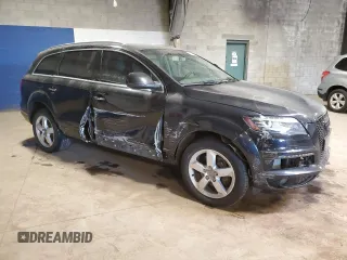 2014 Audi Q7 with VIN WA1CMBFE3ED007194, listed as a Copart auction lot 53189005 with Not provided miles and Salvage title. Bid and sale history available at DreamBid. Image 4.
