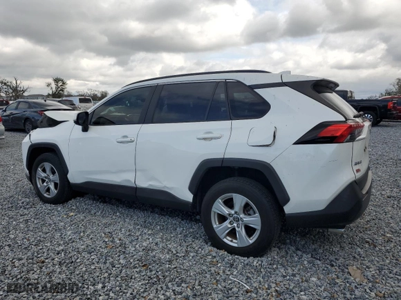 2019 Toyota RAV4 XLE with VIN JTMW1RFV4KD007950, listed as a Copart auction lot 44012885 with 33,600 mi miles and Salvage Title. Bid and sale history available at carsss.com. Image 2.