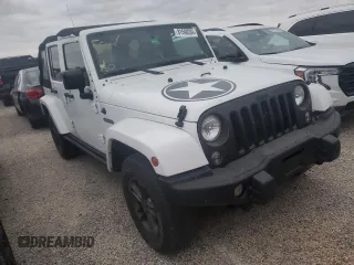 2018 Jeep Wrangler JK Unlimited Freedom Edition with VIN 1C4BJWDG2JL805031, listed as a Copart auction lot 81598204 with 0 mi miles and Non Repairable. Bid and sale history available at carsss.com. Image 4.