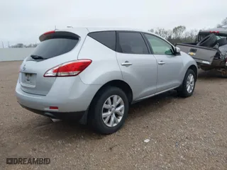 2013 Nissan Murano SV with VIN JN8AZ1MUXDW205278, listed as a IAAI auction lot 41605069 with 1 mi miles. Bid and sale history available at carsss.com. Image 4.
