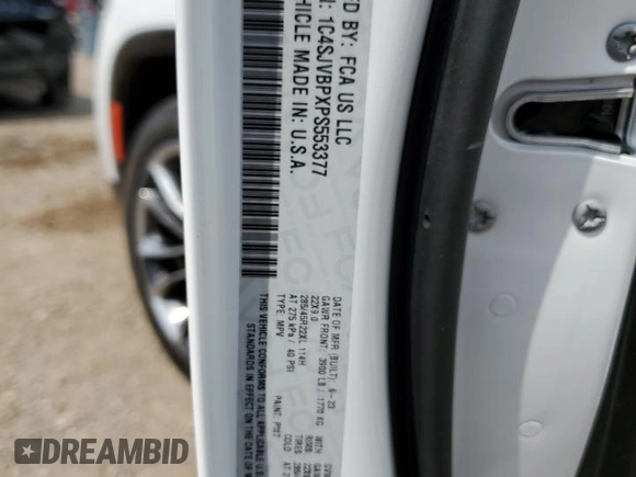 2023 Jeep Wagoneer Series II Carbide with VIN 1C4SJVBPXPS553377, listed as a Copart auction lot 55579265 with 16,510 mi miles and Salvage title. Bid and sale history available at DreamBid. Image 14.