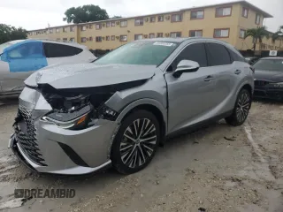 2024 Lexus RX 350 с VIN 2T2BAMBA1RC036314, выставлен на аукционе Copart как лот 59388355 с пробегом 7 383 миль миль и Списание • Salvage title. История ставок и продаж доступна на DreamBid. Изображение 1.