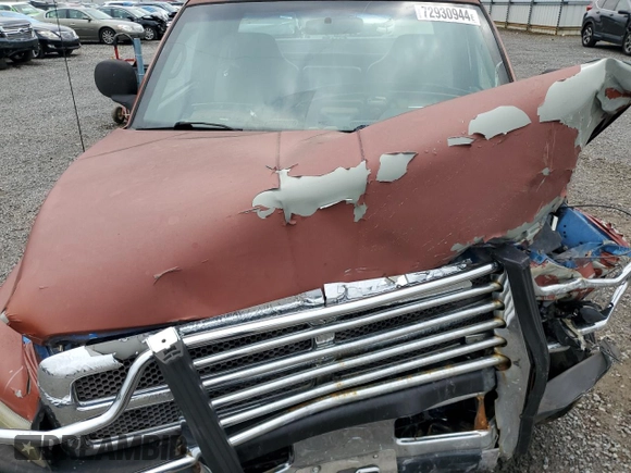 1999 Dodge 1500 with VIN 3B7HC12Y2XG134937, listed as a Copart auction lot 72930944 with Not Provided miles and Salvage Title. Bid and sale history available at DreamBid. Image 12.
