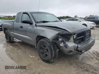 2005 Dodge Dakota SLT with VIN 1D7HE42KX5S287505, listed as a Copart auction lot 41743035 with 192,636 mi miles and Salvage Title. Bid and sale history available at carsss.com. Image 4.