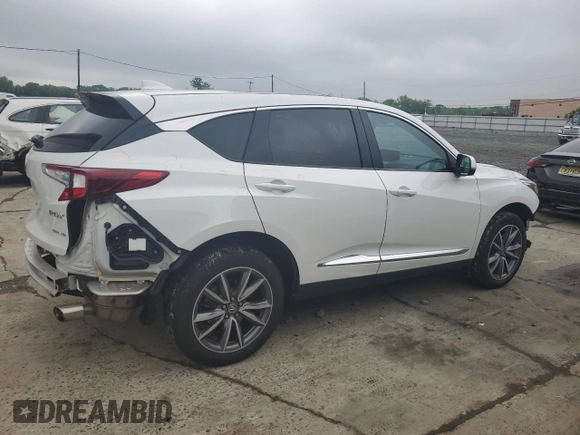 2021 Acura RDX Technology with VIN 5J8TC2H56ML030383, listed as a Copart auction lot 57360605 with 38,732 mi miles and Salvage title. Bid and sale history available at DreamBid. Image 3.
