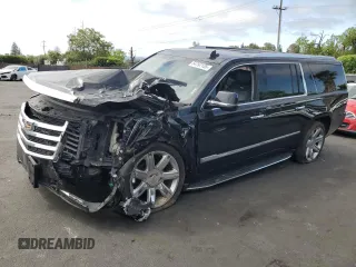 2019 Cadillac Escalade ESV Luxury z VIN 1GYS3HKJ5KR128148, wystawiony jako Copart lot #54797135 z przebiegiem Nie podano mil oraz Szkoda całkowita • Salvage title. Historia ofert i sprzedaży dostępna na DreamBid. Obrazek 1.