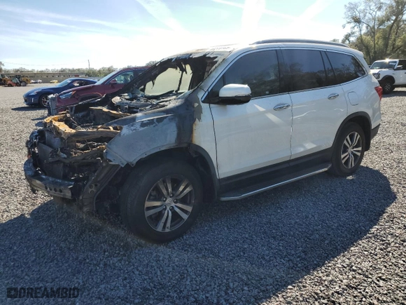 2017 Honda Pilot Touring with VIN 5FNYF5H91HB032647, listed as a Copart auction lot 46278165 with 0 mi miles and Non Repairable. Bid and sale history available at carsss.com. Image 1.