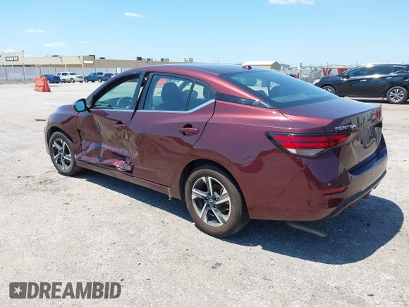 2024 Nissan Sentra SV с VIN 3N1AB8CV4RY340682, выставлен на аукционе IAAI как лот 42688774 с пробегом 40 073 миль миль и . История ставок и продаж доступна на DreamBid. Изображение 3.