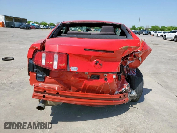 2011 Ford Mustang V6 with VIN 1ZVBP8AM4B5165105, listed as a Copart auction lot 52209855 with 202,568 mi miles and Salvage Title. Bid and sale history available at carsss.com. Image 6.