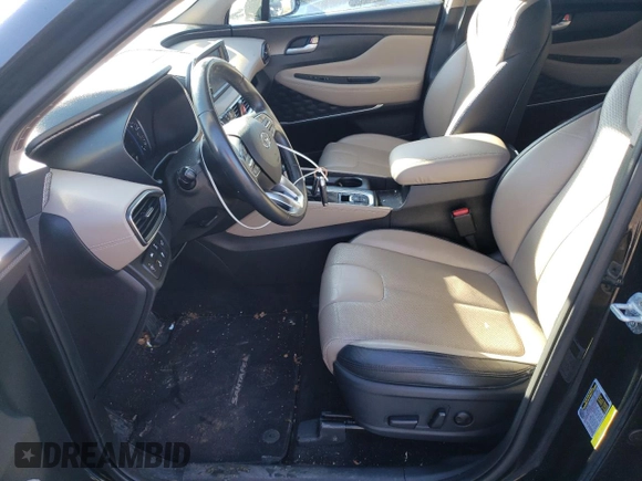 2020 Hyundai Santa Fe SEL with VIN 5NMS3CAAXLH275078, listed as a Copart auction lot 42178595 with 49,491 mi miles and Salvage Title. Bid and sale history available at carsss.com. Image 7.