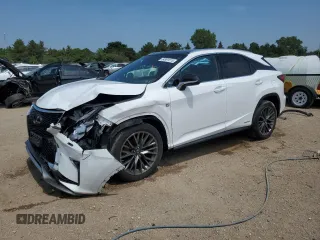 2019 Lexus RX 450h with VIN 2T2BGMCA4KC034785, listed as a Copart auction lot 64981515 with 58,747 mi miles and Non repairable. Bid and sale history available at DreamBid. Image 1.