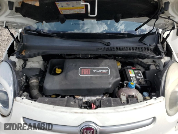 2014 FIAT 500L Trekking with VIN ZFBCFADH4EZ016712, listed as a Copart auction lot 71283484 with 127,058 mi miles and Salvage title. Bid and sale history available at DreamBid. Image 13.