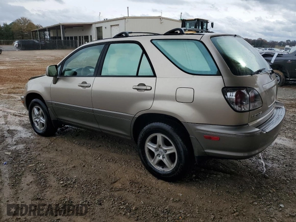 2002 Lexus RX 300 with VIN JTJGF10U620144769, listed as a Copart auction lot 83765494 with 215,994 mi miles and Salvage Title. Bid and sale history available at DreamBid. Image 2.
