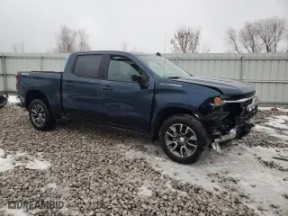 2022 Chevrolet Silverado 1500 LT with VIN 1GCPDKEK9NZ559509, listed as a Copart auction lot 41744165 with 59,893 mi miles and Clean Title. Bid and sale history available at carsss.com. Image 4.