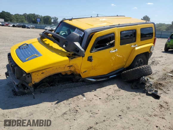 2006 Hummer H3 with VIN 5GTDN136968134789, listed as a Copart auction lot 72100094 with 184,161 mi miles and Salvage Title. Bid and sale history available at carsss.com. Image 1.