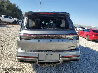 2025 Infiniti QX80 AUTOGRAPH with VIN JN8AZ3CC3S9600497, listed as a Copart auction lot 85552714 with 0 mi miles and Salvage Title. Bid and sale history available at carsss.com. Image 6.