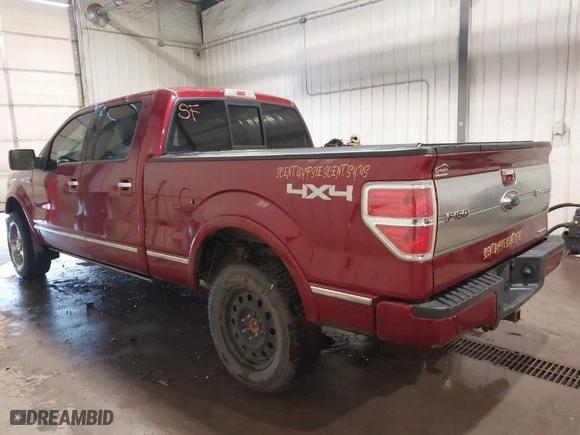 2013 Ford F-150 XL with VIN 1FTFW1EF9DFC05041, listed as a IAAI auction lot 40390315 with 178,185 mi miles. Bid and sale history available at carsss.com. Image 3.