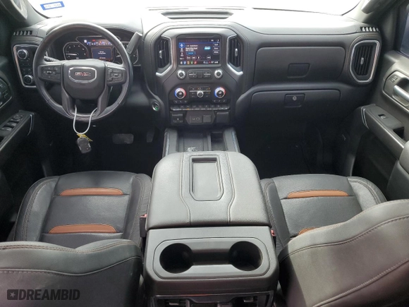 2022 GMC Sierra 1500 Limited AT4 with VIN 1GTP9EEL4NZ163676, listed as a Copart auction lot 44471625 with 55,695 mi miles and Salvage Title. Bid and sale history available at carsss.com. Image 8.
