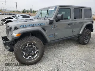 2021 Jeep Wrangler Unlimited Rubicon z VIN 1C4JJXR66MW775035, wystawiony jako Copart lot #59992865 z przebiegiem 44 407 mil mil oraz Szkoda całkowita • Salvage title. Historia ofert i sprzedaży dostępna na DreamBid. Obrazek 1.