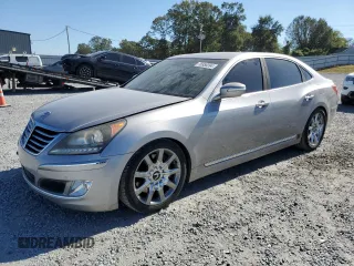 2013 Hyundai Equus Signature with VIN KMHGH4JH1DU066456, listed as a Copart auction lot 76958394 with 125,594 mi miles and Salvage Title. Bid and sale history available at DreamBid. Image 1.
