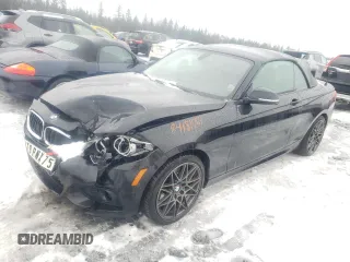 2018 BMW 2 Series 230i xDrive with VIN WBA2K1C56JVD41570, listed as a Copart auction lot 84181764 with 77,231 mi miles and Salvage Title. Bid and sale history available at carsss.com. Image 1.